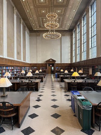 Butler Library's 301 Reading Room. 