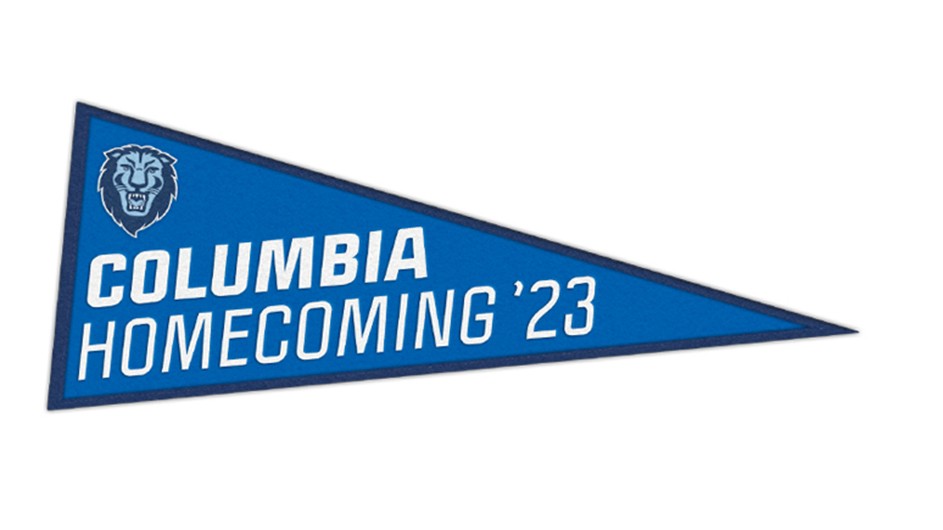 Columbia Homecoming '23 banner.
