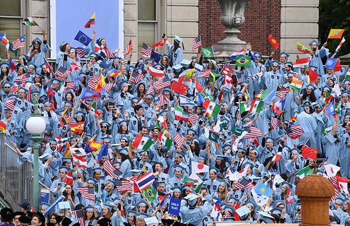 Photo of SIPA students at Commencement