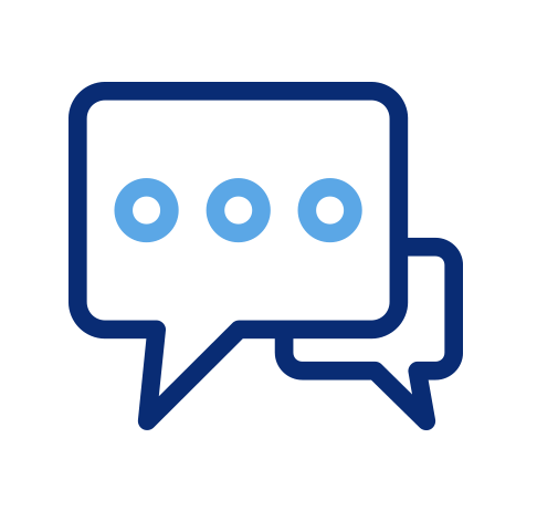 icon of two speech bubbles