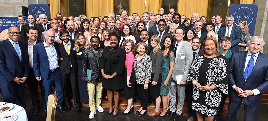 Photo of the 2018 Pulitzer Prize winners