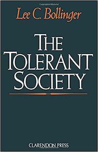 Tolerant Society by Lee C. Bollinger book cover.