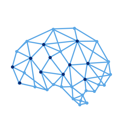 Icon of mapped brain