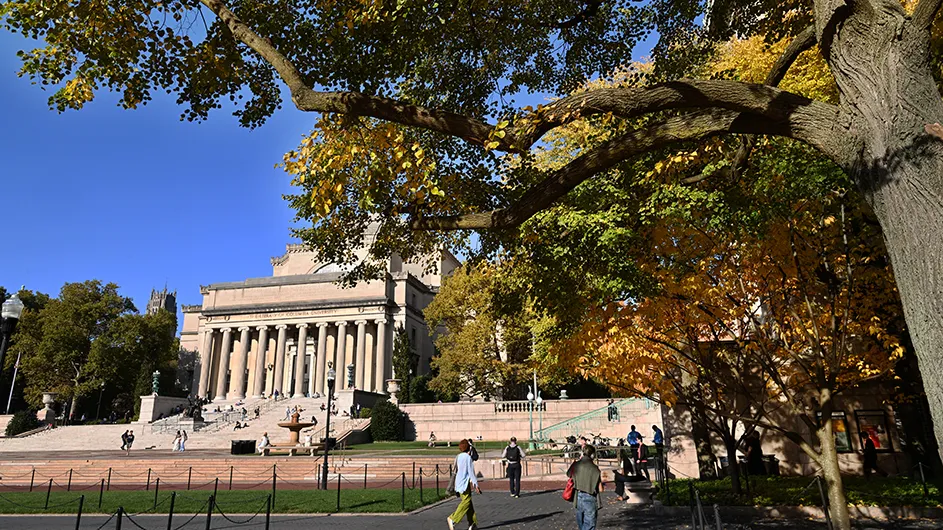 A view of Low Library. 