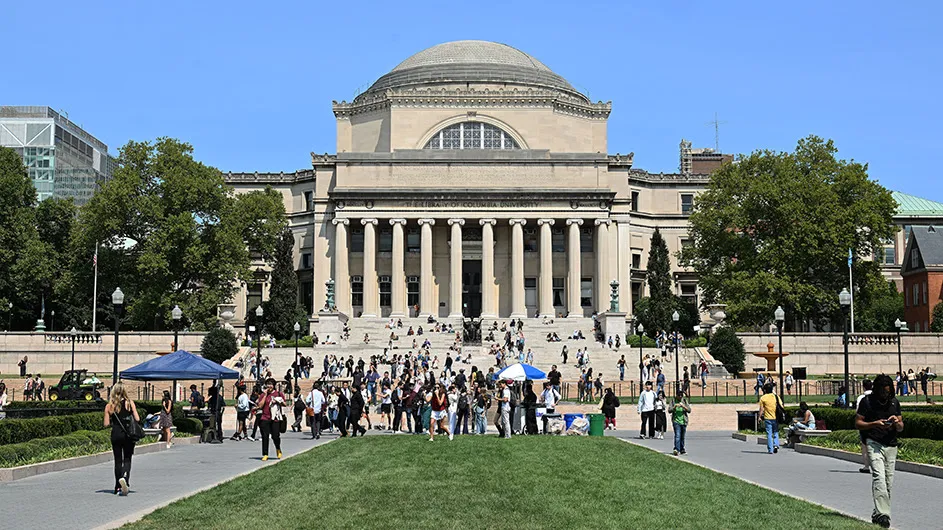 Low Library on Columbia's campus. 