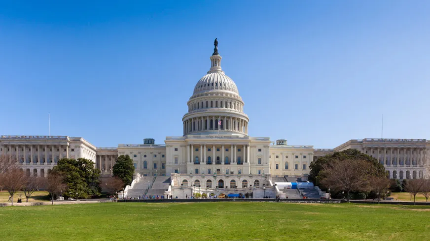 The US Capitol building in Washington, DC