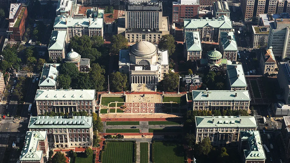 Aerial view of Morningside campus. 