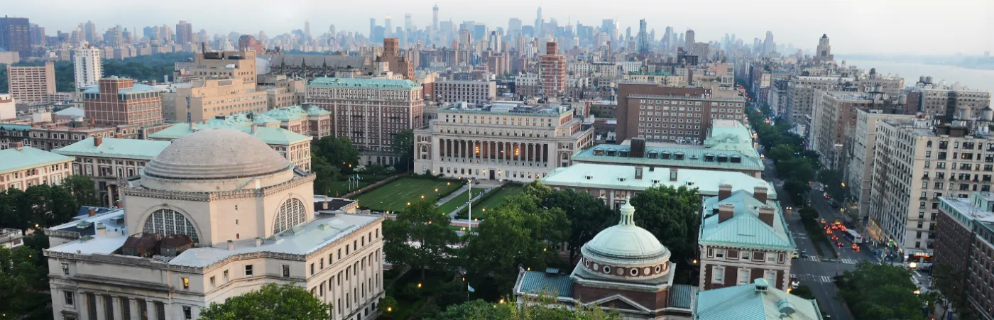 A view of Morningside campus from the Northwest Corner Building. 