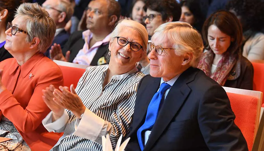Photo of Lee Bollinger and Jean Magnano Bollinger